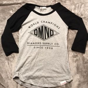Diamond Supply Co. Quarter Sleeve Top!